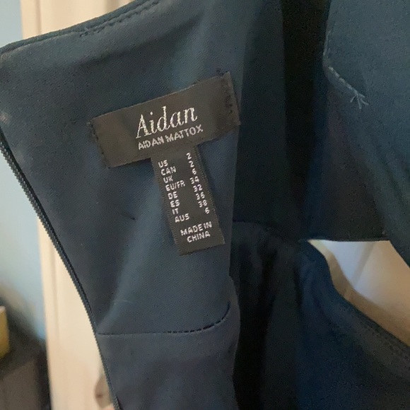 Aidan Mattox cutout scuba crepe dress, 2 - Picture 5 of 7